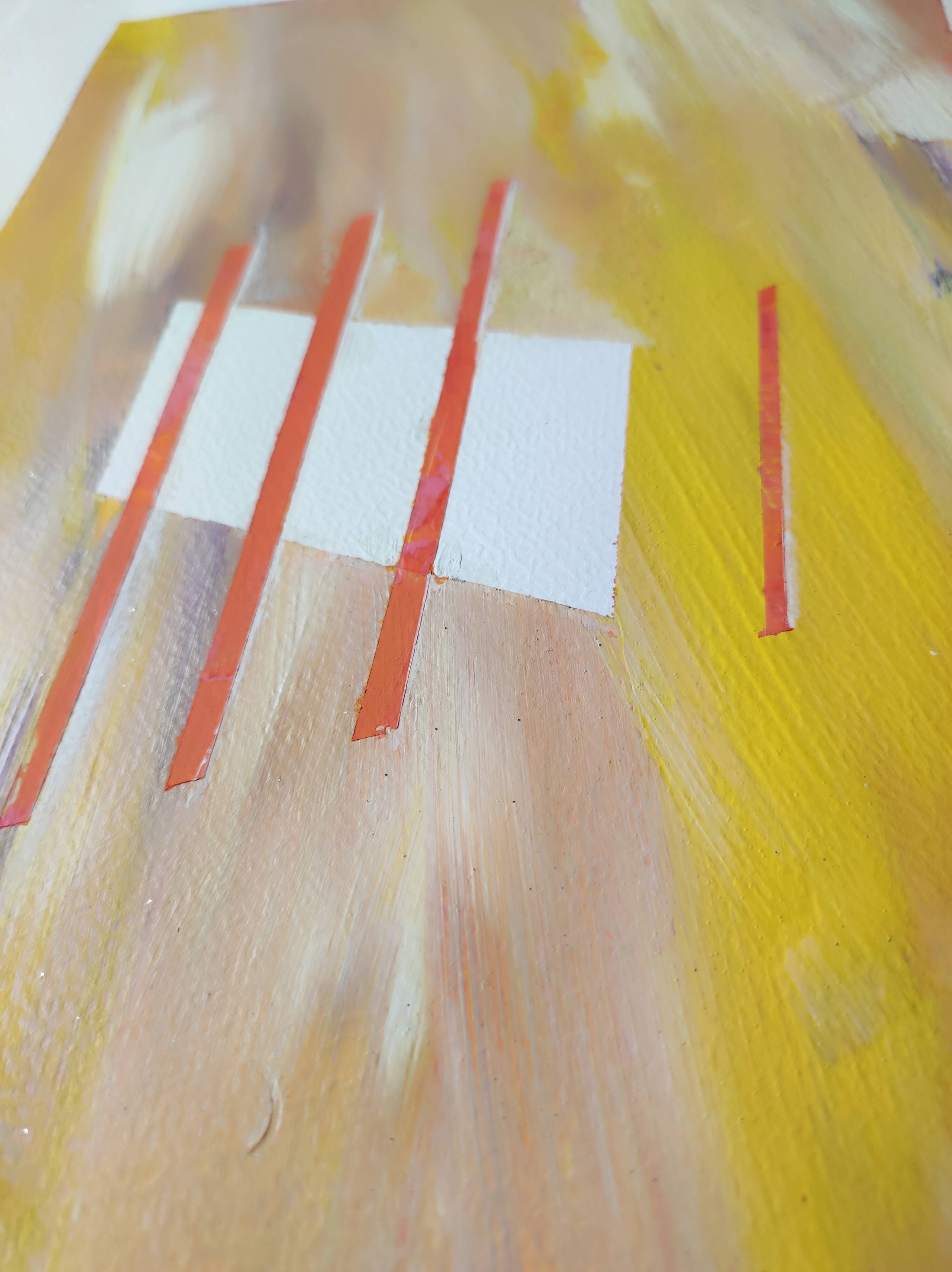 Minimalist geometric painting