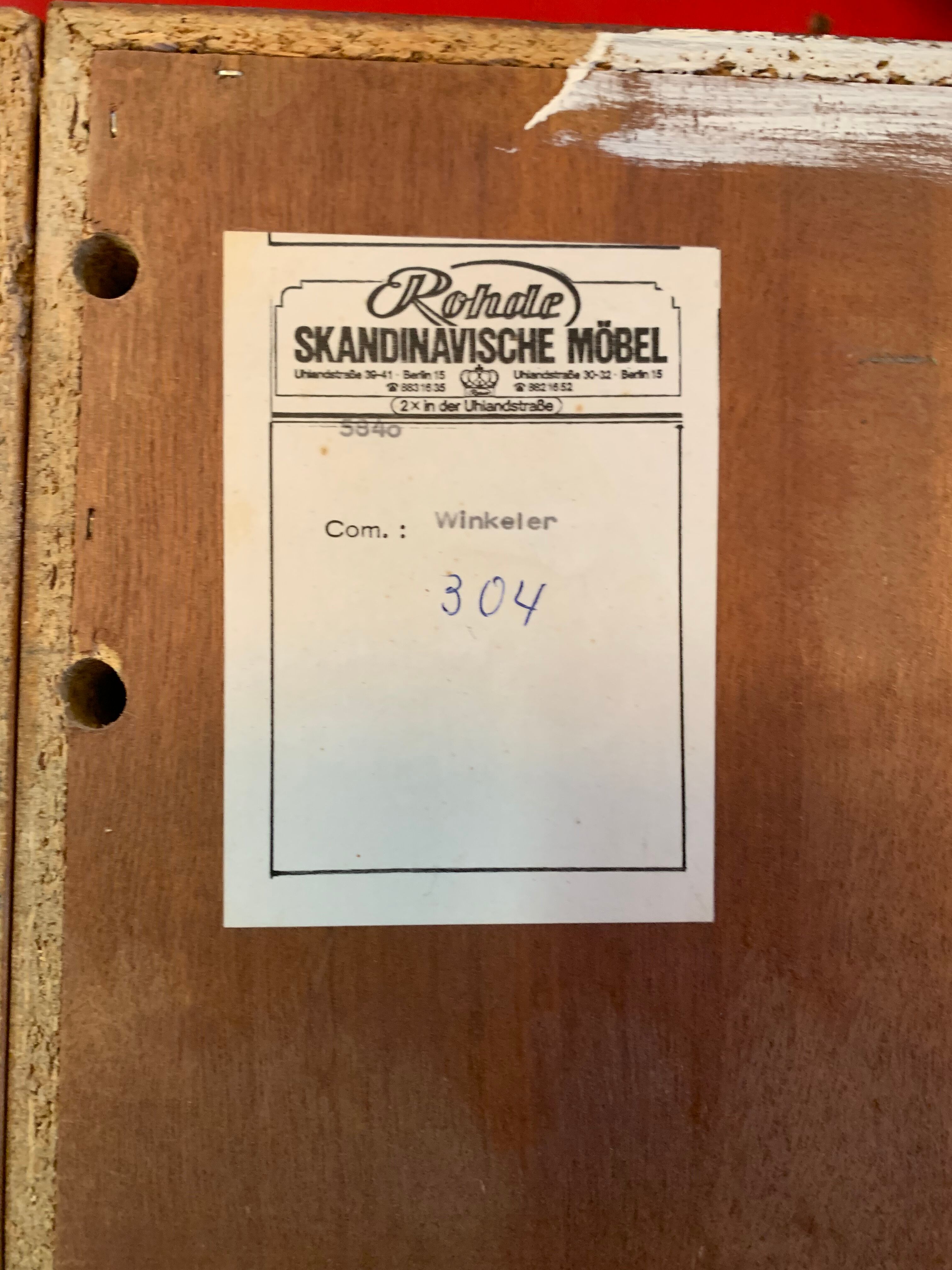 Scandinavian floating sideboard 1960