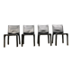 4 chaises Cassina Cab noires par Mario Bellini