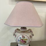 Ceramic lamp pattern roses