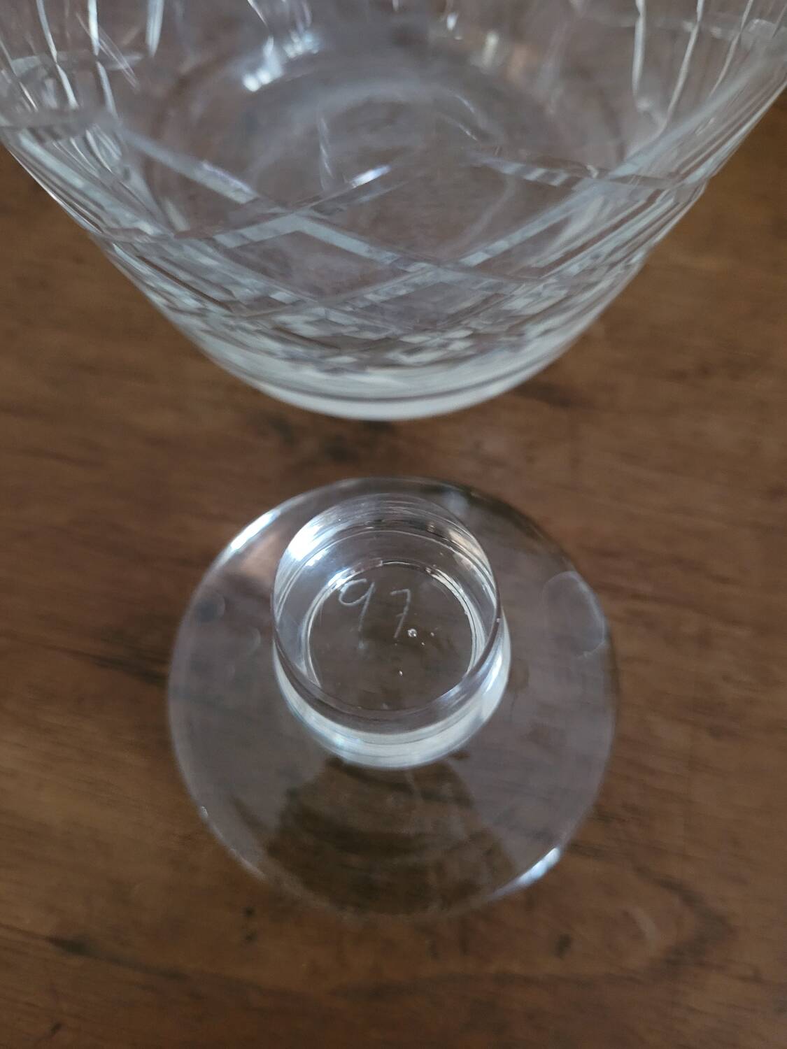 Carafe No. 1 in chiseled crystal