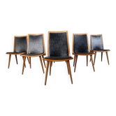 Mid century italian dining chairs, set of 6 - 1950s