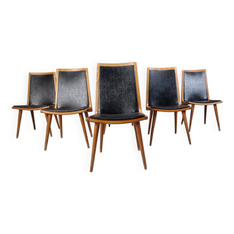 Mid century italian dining chairs, set of 6 - 1950s