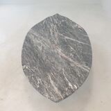 Italian marble leaf shape coffee table, 1980's