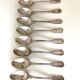 8 silver metal spoons