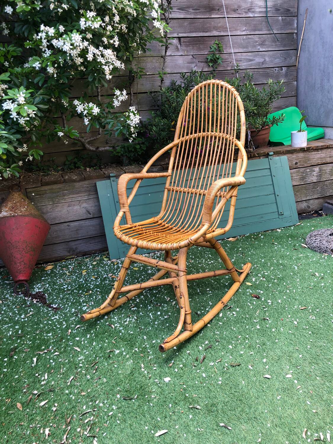 Rattan rocking chair