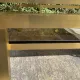 Large coffee table by Guy Lefèvre for Maison Jansen from the 1970s.