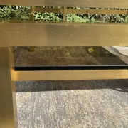 Grande table basse Guy Lefèvre pour maison Jansen années 70