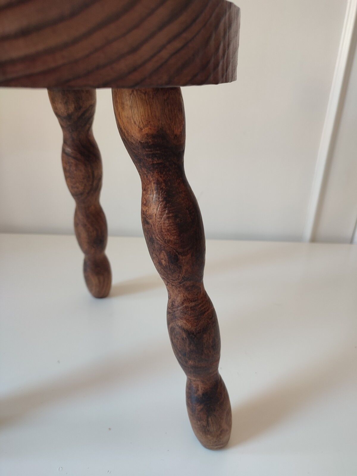 Wood tripod stool