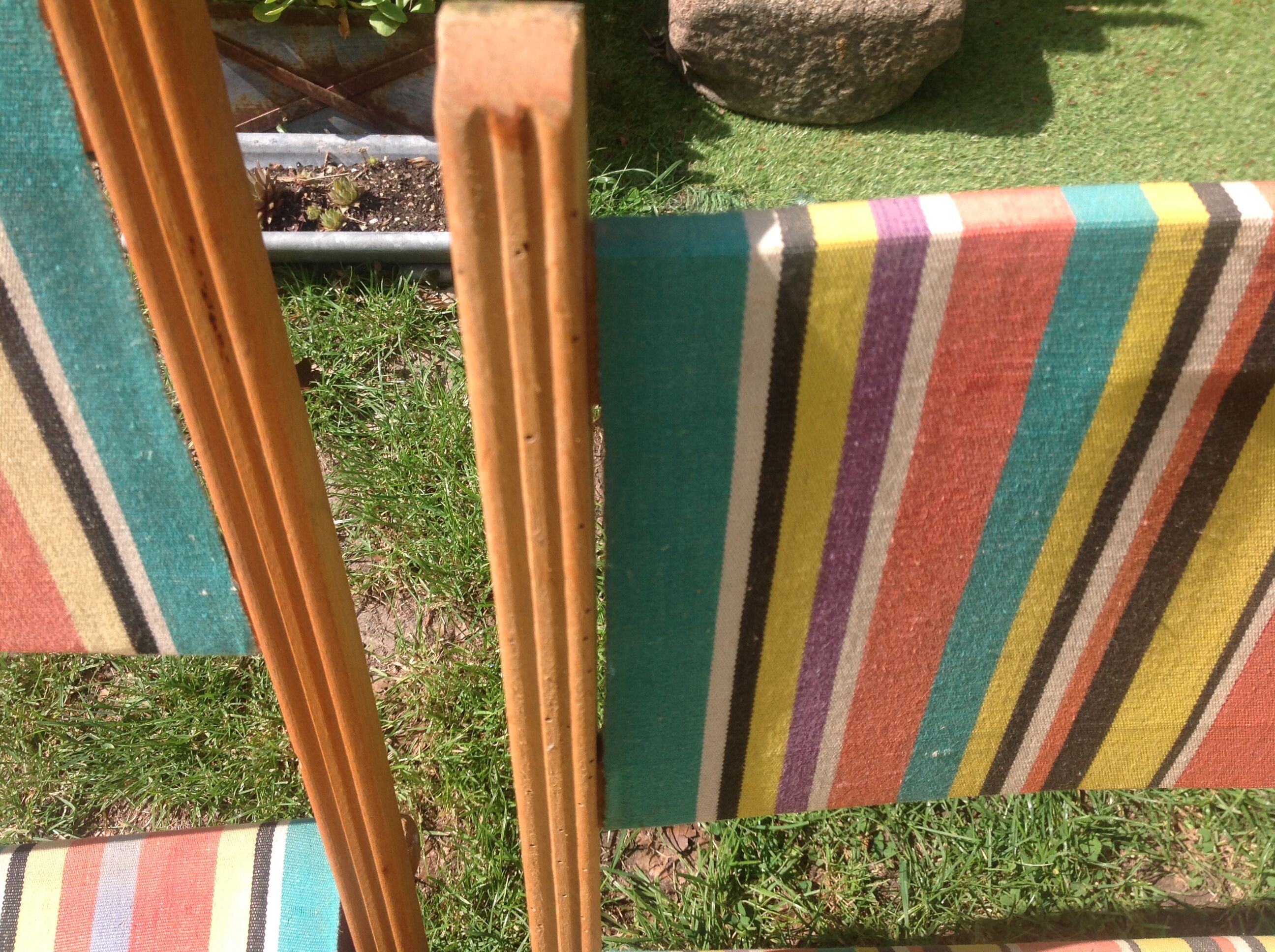 Duo of folding chairs