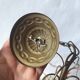 Vintage Murano drop pendant chandelier with pearl flower, 4 lights.