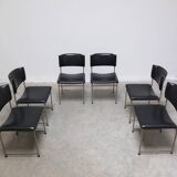 Set of 6 'SM08' dining chairs by Cees Braakman for Pastoe, 1960s