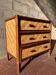 Vintage 1970s rattan chest of drawers