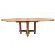 Large vintage Victorine table in light oak, Guillerme et Chambron