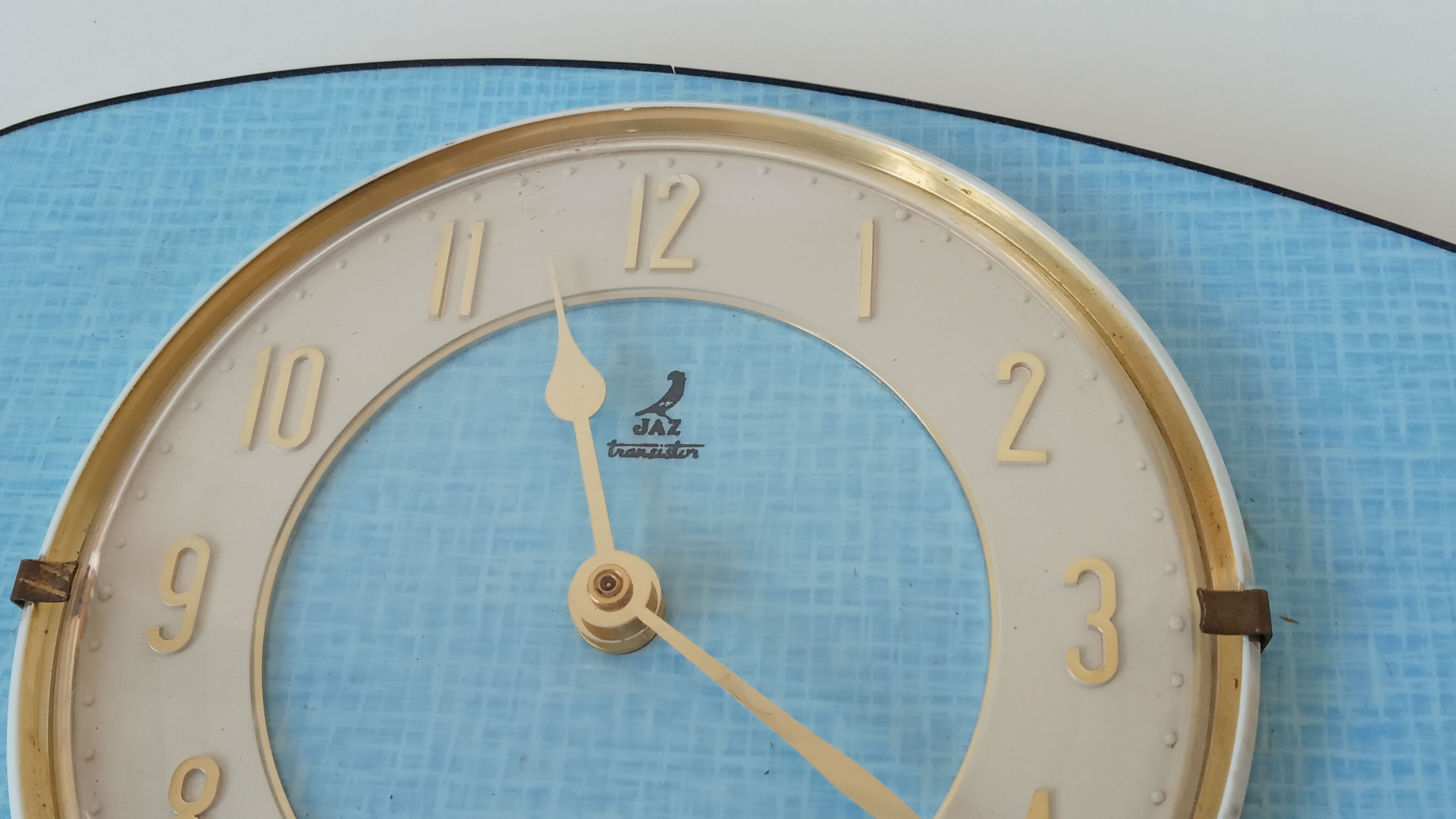 Clock clock in formica 50s/60s