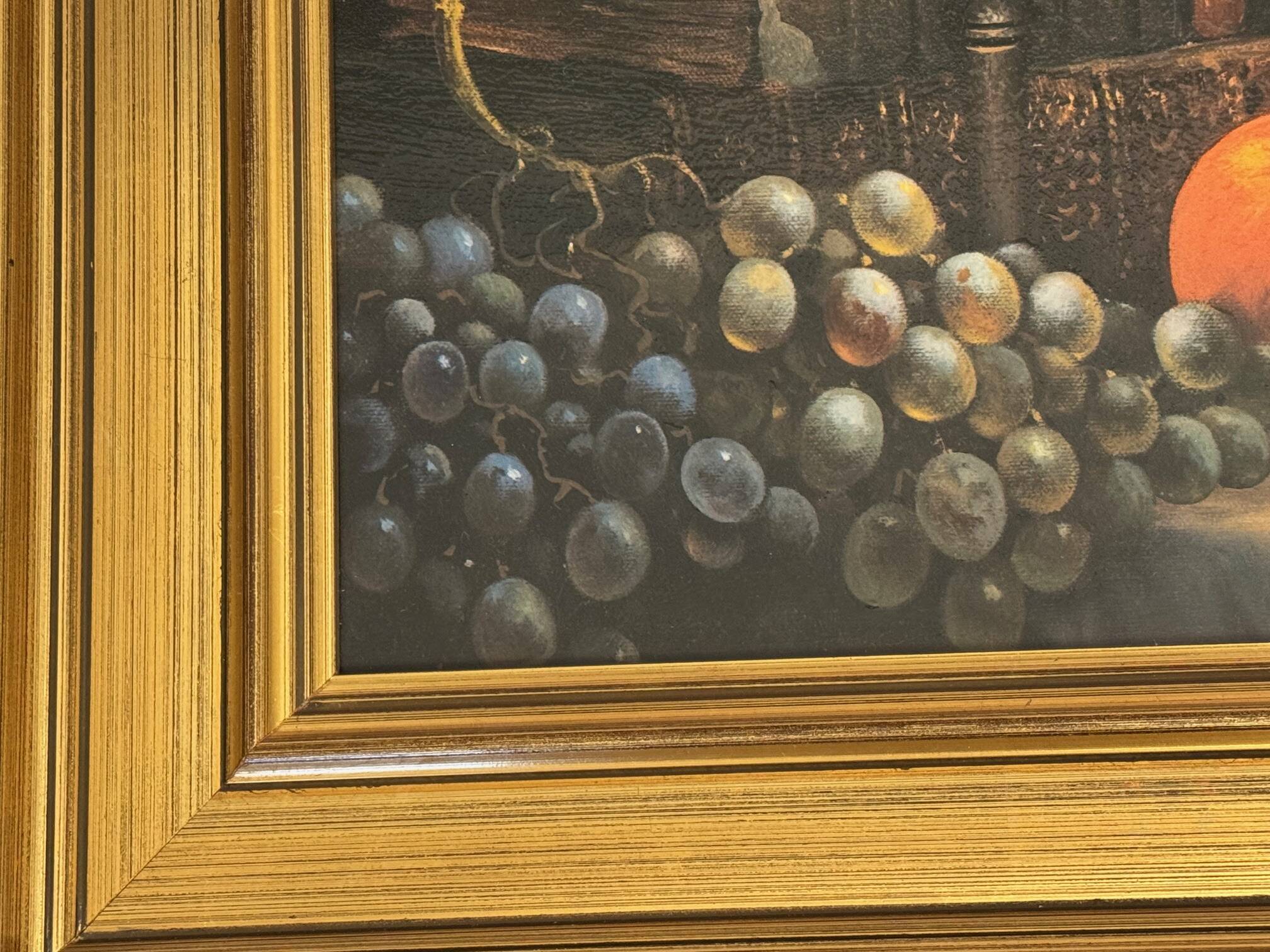 Painting on canvas - Still life - Fruits & Candle - PAYTON