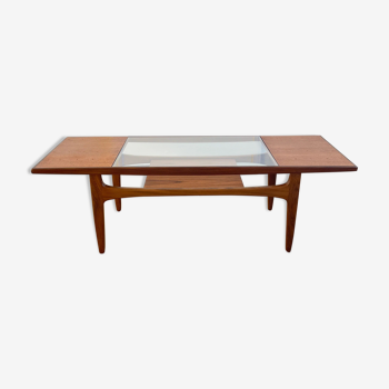Coffee table Gplan teak & glass