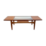 Coffee table Gplan teak & glass