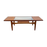 Coffee table Gplan teak & glass