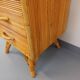 Commode chiffonnier vintage en rotin des années 70