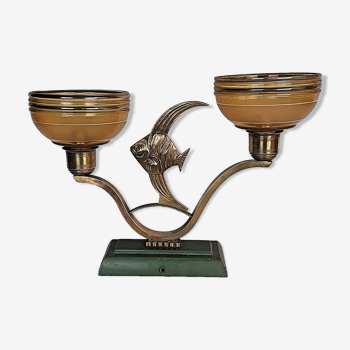 Vintage lamp Art Deco by DEVIGNES Lyon