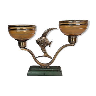 Vintage lamp Art Deco by DEVIGNES Lyon