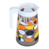 Carafe a motifs pop multicolores vintage 1970