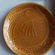 Gien earthenware fish set, 6 plates and a serving dish
