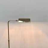 Vintage Hollywood Regency floor lamp in German brass by Florian Schulz.