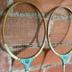 Pair of Vintage Badminton Rackets Wood + Metal from the 1950s #D579