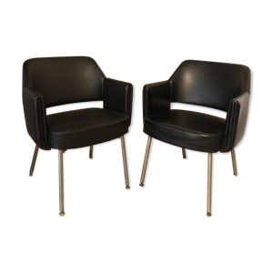 Paire de fauteuils Deauville