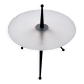 Tripod Beech and Glass Side Table in the Style of Cesare Lacca, Italy, 1980