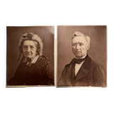 Photos argentiques anciennes , couple, époque Napoléon III