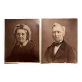 Photos argentiques anciennes , couple, époque Napoléon III
