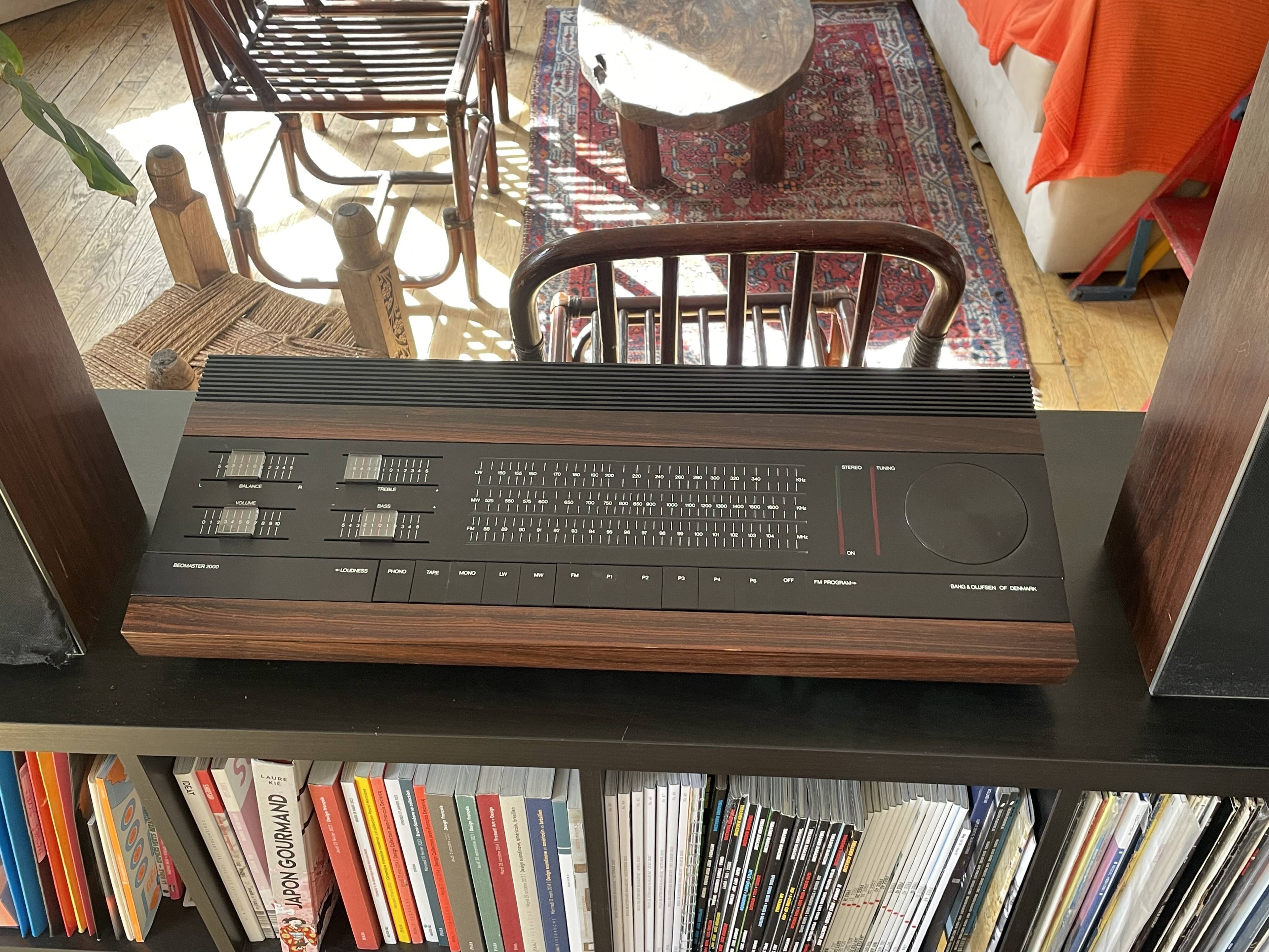 Bang & Olufsen BeoMaster 2000 tuner with Beovox S45 speakers, circa 1970