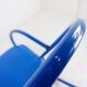 Blue Lacquered Tubular Metal Rocking Chair - 1970s