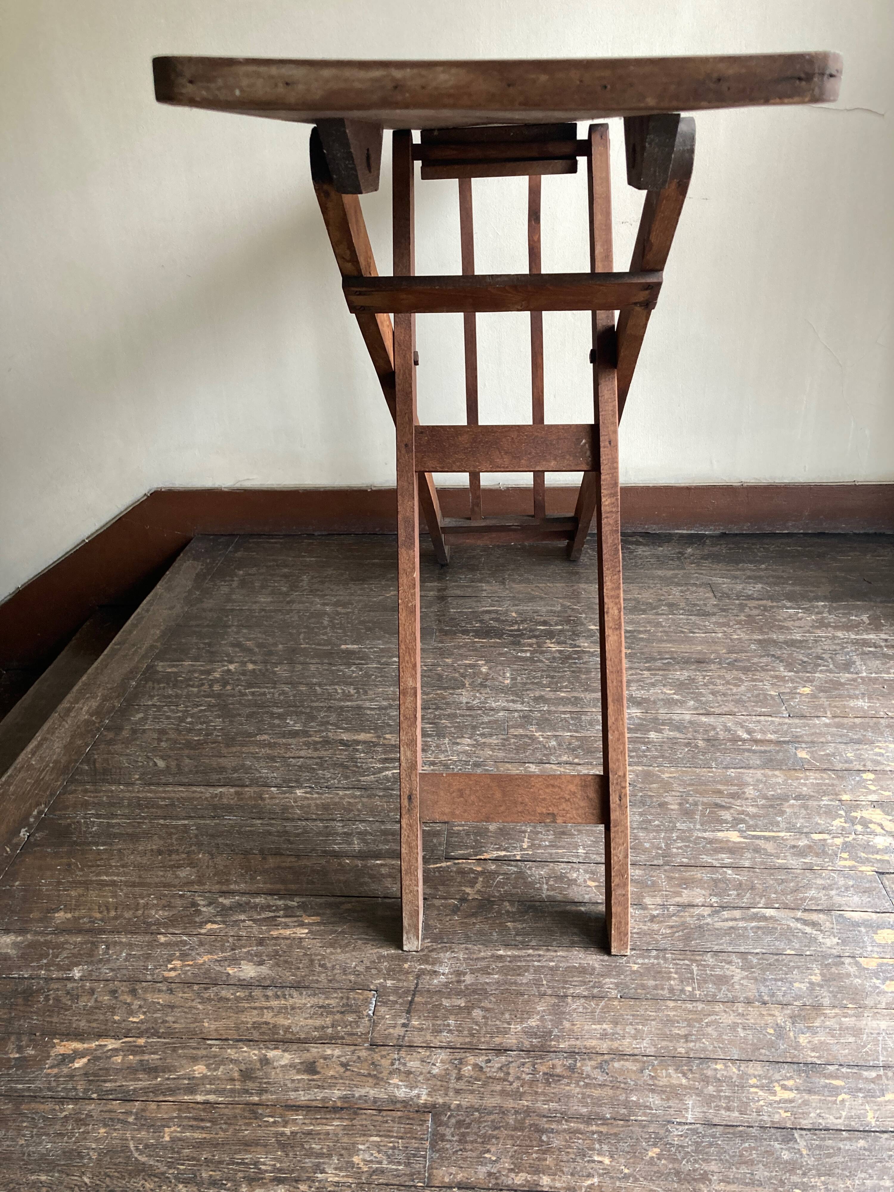 1900 folding ironing console table