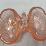 1970 pink glass salt cellars