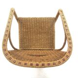 Vintage rattan armchair, Sweden, 1950
