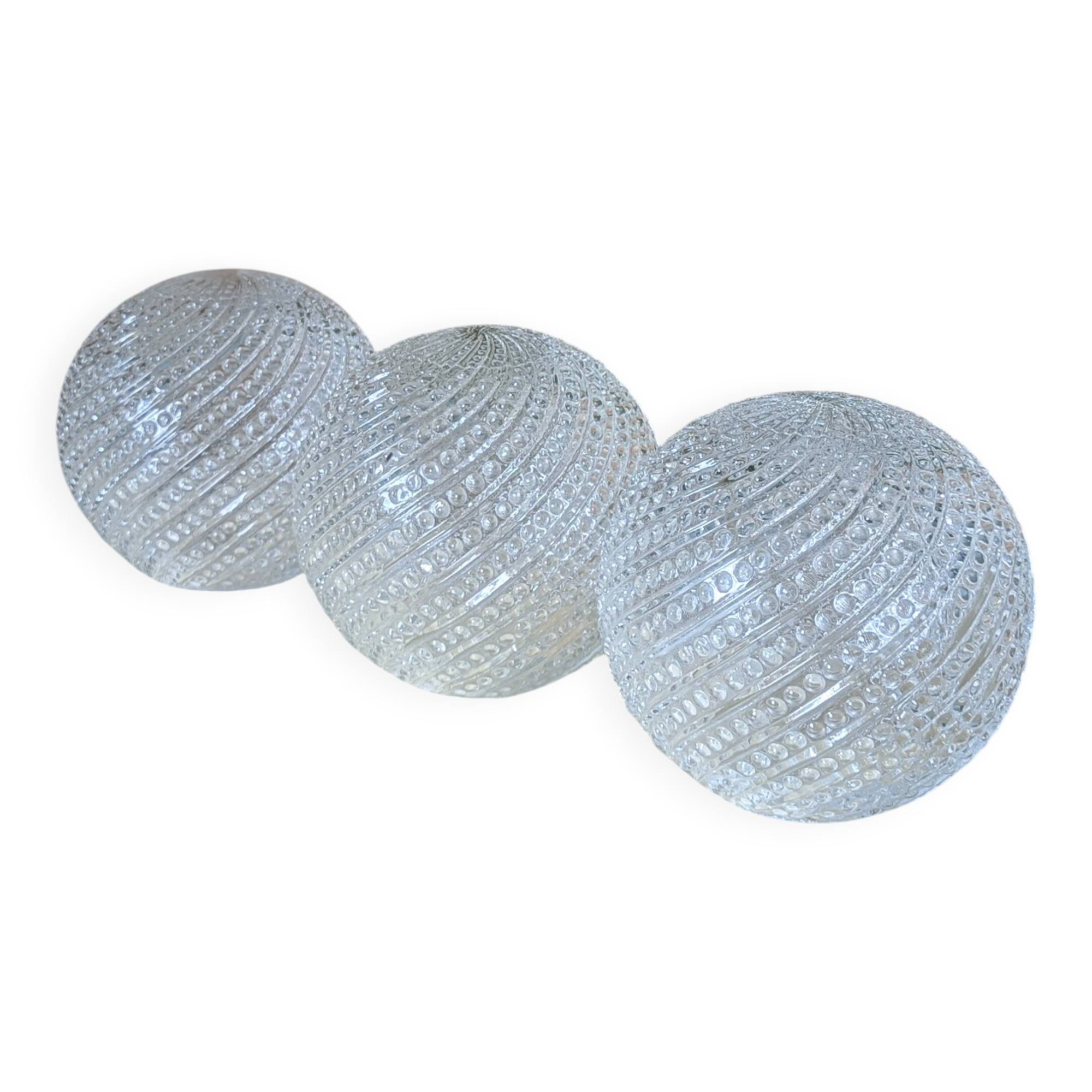 Set of 3 antique globes (L-0238)