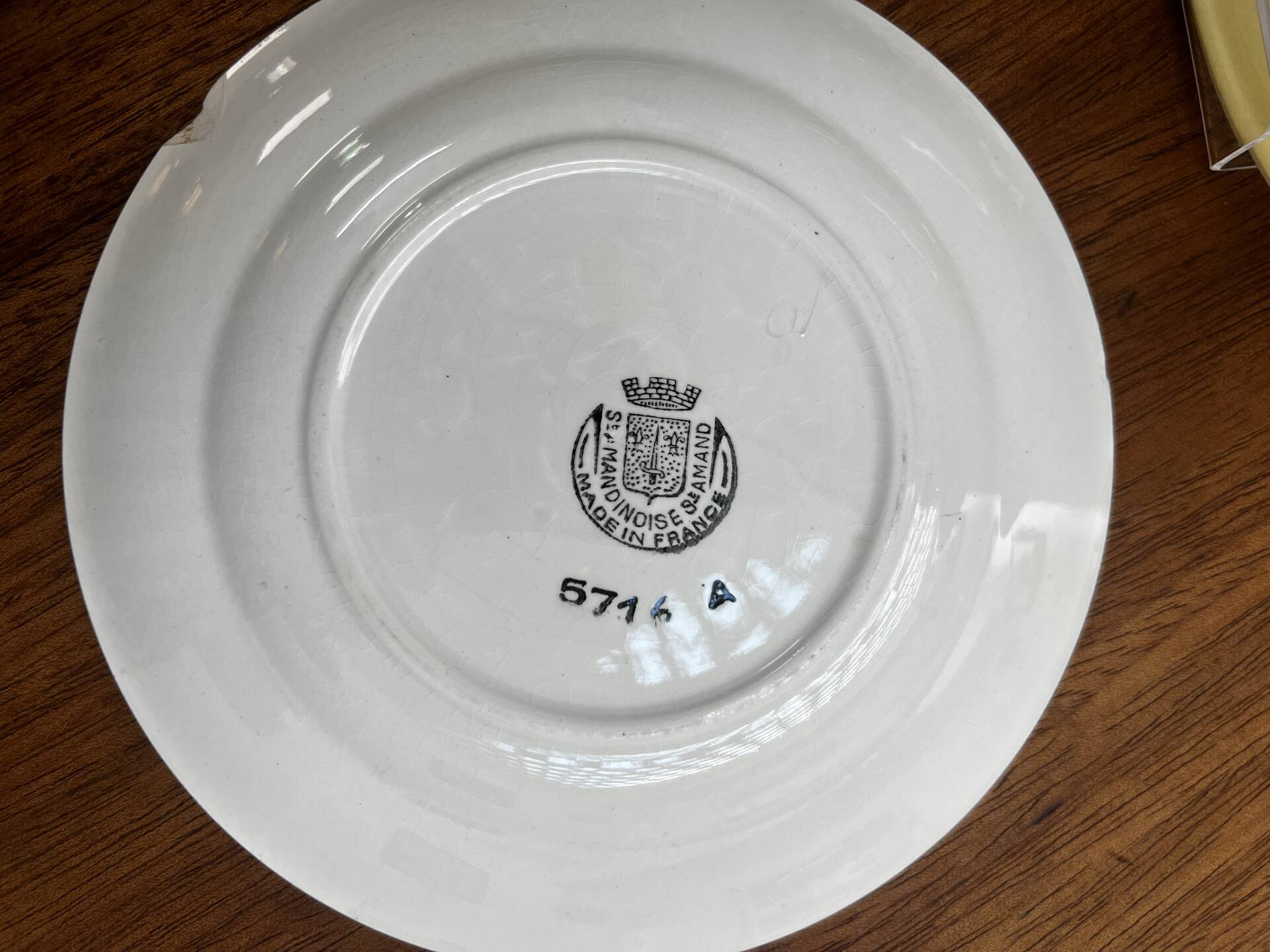 Ensemble à dessert 1940 - plat et 12 assiettes