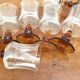 Set of 8 vintage wine glasses