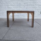 Smoked plexiglass side table