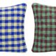 Set of 2 vintage kilim cushion covers 41x61 cm