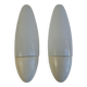 Pair of 1960s Czechoslovak Milk Glass and Bakelite Space Age Wall Sconces