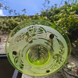 Art Deco ceiling light by A. Delatte in Ouraline