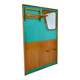 Mid-century wall mounted coat rack Czechoslovakia, 1970s