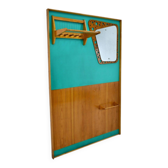 Mid-century wall mounted coat rack Czechoslovakia, 1970s