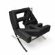 Barcelona-style chaise longue — an exceptional sculptural piece.