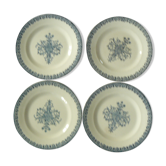 Lot of 4 flat plates Alhambra de Salins iron earth